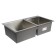 Kitchen sink Aflorn AF97843-D, Sredal, double, S = 3.0 and 0.8 mm, 78x43x22 cm, siphon, satin