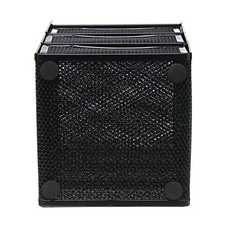 Chancellery trifles stand Calligrata, 4 compartments, mesh, metal, black-4