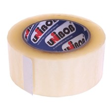 Adhesive tape Unibob with an individual sticker 48mm x 132m 40 mkm, transparent