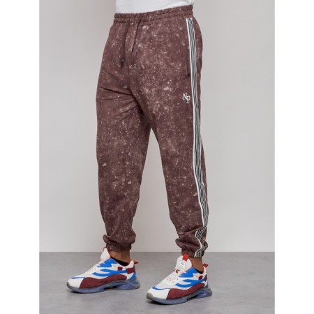 Joggers male, size 54, brown color-8