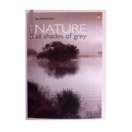 Notepad A6, 40 sheets on the clip "Nature", mix-3