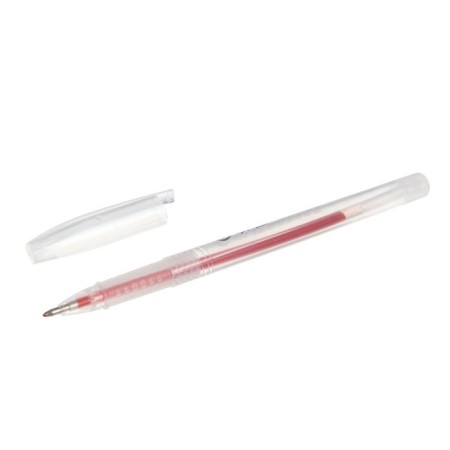 Gel pen, 0.5 mm, red, tinted case-1