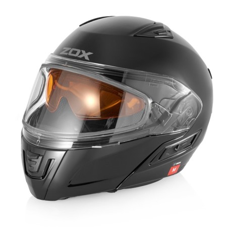 Snowmobile helmet Zox Condor, double glass, gloss, size XL, black