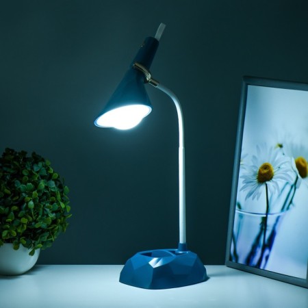 Delser table lamp LED 3W USB AKB Blue 14x13x39 cm Risalux-2