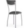 GOKI Metal/Ecokozha, Gray/Gray chair 40x53x89 cm