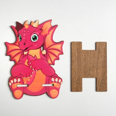 Stand for the phone "Dragon Pink", 143 x 105mm-3