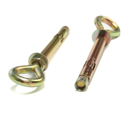 Anchor bolt of scrap, with a ring, galvanized, 10x100 mm, 40 pcs-2