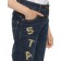 Pants for girls, height 134 cm, dark blue color