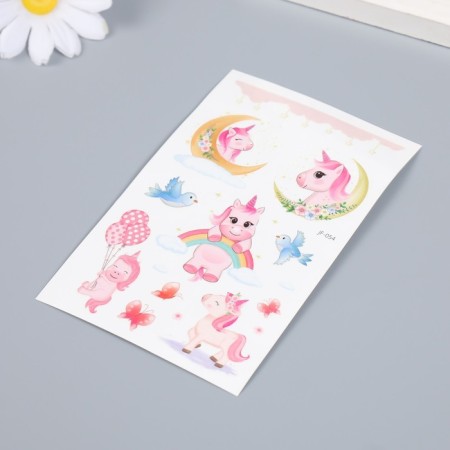 Tattoo on the body color "Joy of the unicorn" 12x7.5 cm-1