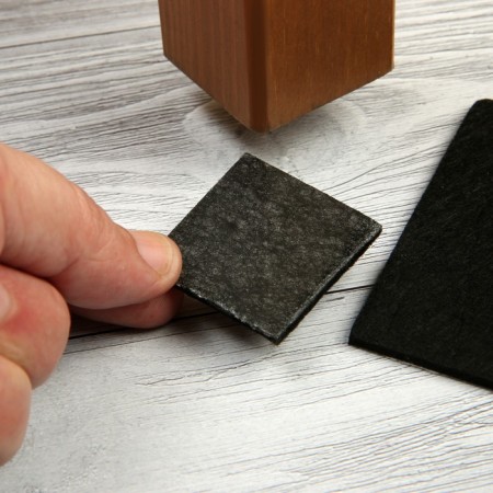 Furniture tundra, 85 x 85 mm, square, black, 2 pcs.-8