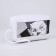Cosmetic bag with a lightning, with a pen, white color