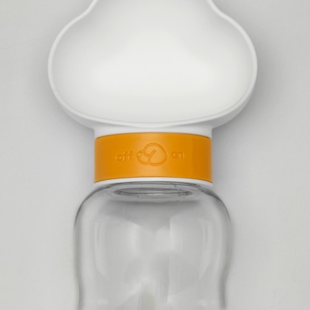 Walking drinker 585 ml+feed container, yellow-3