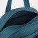 Sports bag with lightning, without lining, external pocket, turquoise color