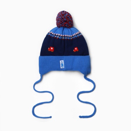 Baby hat, blue color, size 42-44-2