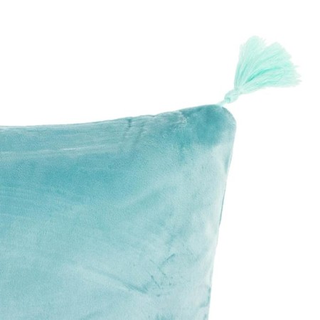 Decorative pillowcase with brushes Ethel Color Blue, 45x45 cm, polyester, velor-1