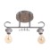 Aleta chandelier BP 2x40W E27 Chrome Model: 2800430