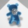Icon "Bear" Plush in the Bange, the color of the yellow-blue in silver