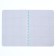 Notebook A5-80 sheets in a cage, on a crest, a plastic cover, a removable ruler made of transparent plastic, blue