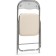 Fold 1 Metal Carcass chair, metal/eco -leather, chrome/beige 43x40x77 cm