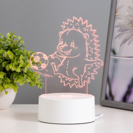 Lamp "Hedgehog Football" Led RGB from the network 14.7x9.5x14.8 cm Risalux-3