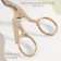 Set of scissors Gift: Close scissors 9 ", 23.5 cm, scissors embroidery" her tower "3.7, 9.5 cm, gold color