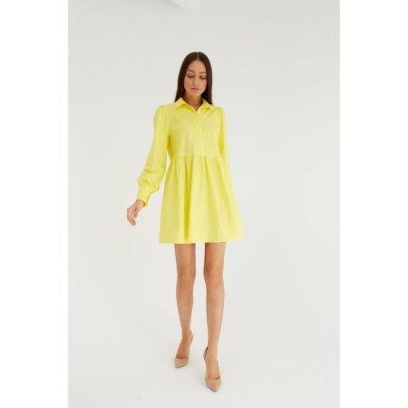 Dress summer female mist size 46, yellow-5