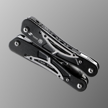 Stinger multitule with a nylon cover, 13 functions, steel, aluminum, silver-black-3