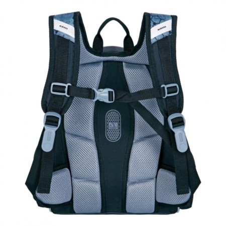 Frame backpack 35 x 28 x 15 cm, Across 178, filling: bag, pencil case, blue ACR22-178-1-3