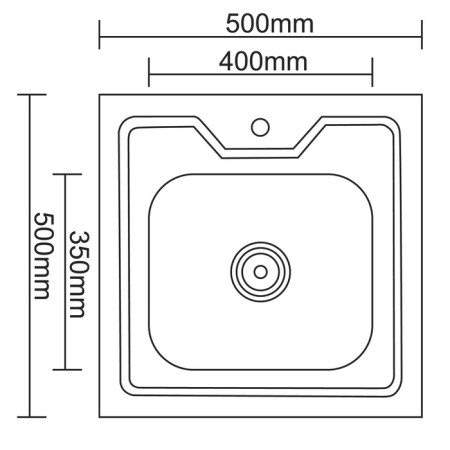 Kitchen ACCOONA AD50, overhead, thickness 0.4 mm, 500x500x140 mm, matte-3