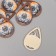 Decor for creativity tree "Pumpkin with a pattern" 4.9x3.3x0.3 cm