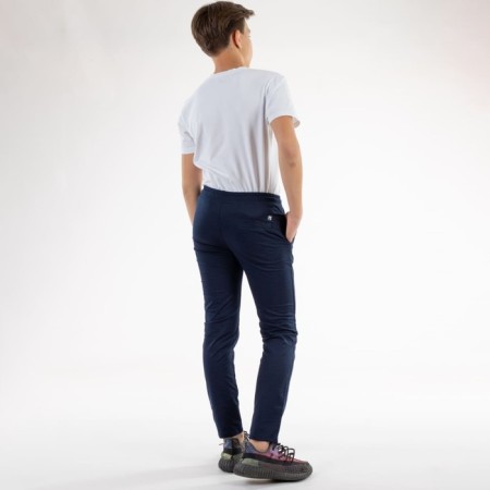 Sports pants for ISee boys, height 146-152 cm, dark blue color-1