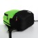 School backpack, 2 lightning departments, 3 pockets, black/green color
