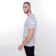 Striped male T -shirt, white color, size 50