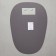Wall mirror, 70x50 cm, with 1 plate