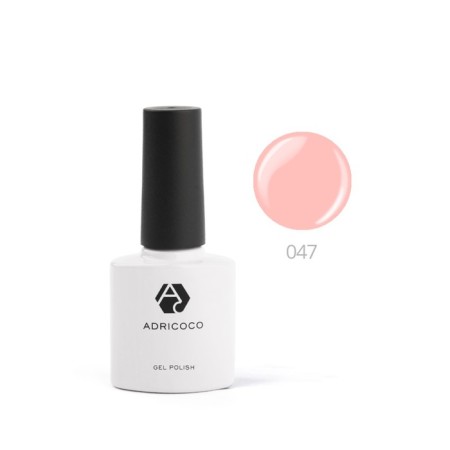Color gel polish Adricoco, No. 047 peach, 8 ml