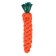 Cable toy "carrots", up to 18 cm, up to 50 g, orange/green