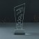 Souvenir glass stele "Stars - born leader" 8x8x23 cm