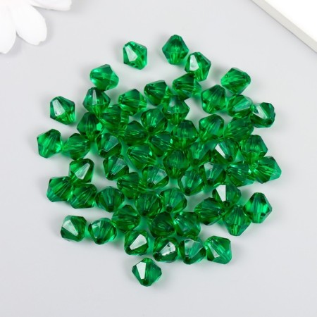 A set of acrylic beads "Astra" romboid, 10 mm, 25 grams, t-2
