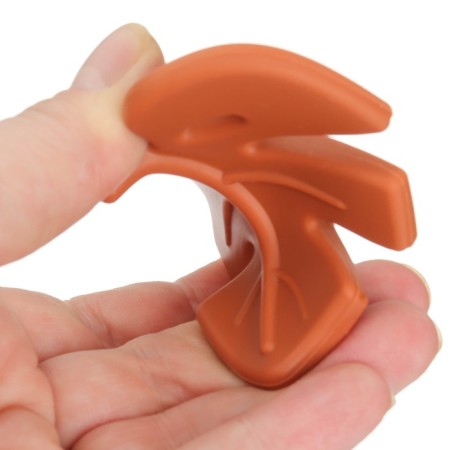 Silicone teething "Tropics", yellow/orange color, mum & baby-5