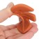 Silicone teething "Tropics", yellow/orange color, mum & baby