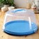 Cake with a lid, double -sided, d = 33 cm, color mix