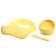 Set for feeding, food silicon, yellow color