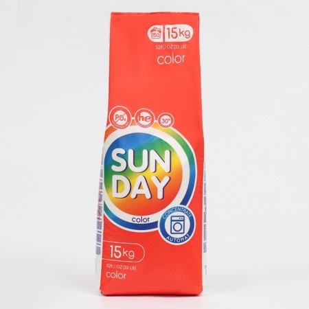 Sunday washing powder for automatic washing of color, 15 kg