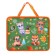 Folder with A4 handles, 330 x 260 x 75 mm, plastic, pens, calligrata "animals"