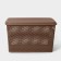 Storage box with a rattan lid, 23 l, 45 × 30 × 26.5 cm, brown color