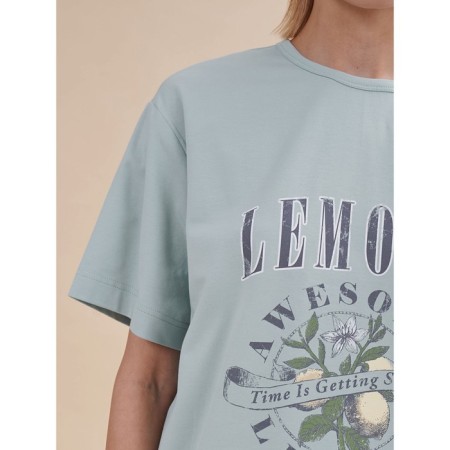 Female T -shirt, size s, color menthol-3