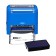 Automatic stamp for the teacher "Clever", 14 x 38 mm, blue