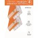 A set of wuffed napkins Diva Afrodita "Flowers", size 45x65 cm, 4 pcs
