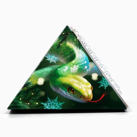 Calendar 2025 Triangular desktop on the spring “Happy New Year 2025”, 7.4x8.5 cm-4