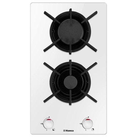 Hlect surface Hansa BHKW330300, gas, 2 burners, electric fire, white